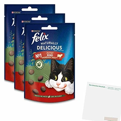 Abbildung von Felix Naturally Delicious Rind N1 3er Pack (3x50g Packung) + usy Block