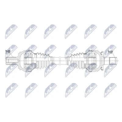 Abbildung von NTY NPW ME 221 Antriebswelle Hinterachse rechts 699mm Automatikgetriebe