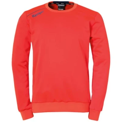 Abbildung von Kempa Langarmshirt Player Training Sweatshirt, Größe: XXL, Fluo rot ice grau