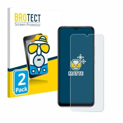 Abbildung von BROTECT Entspiegelungs Schutzfolie für Xiaomi Mi 10 Lite (2 Stück) Matte Displayschutz Folie, Anti Reflex, Fingerprint