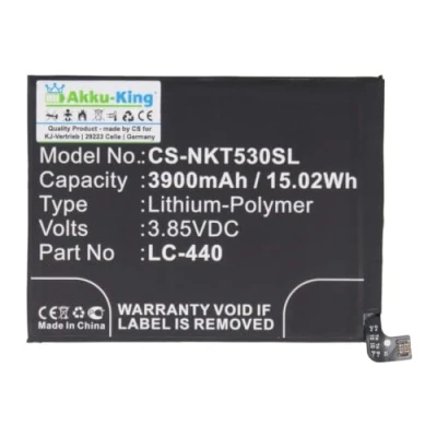 Abbildung von Akku kompatibel mit Nokia LC 440 Li Polymer 3900mAh für 5.3, TA 1234