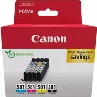Abbildung von Canon CLI 581 BK/C/M/Y Tinte Multipack Tintenpatrone
