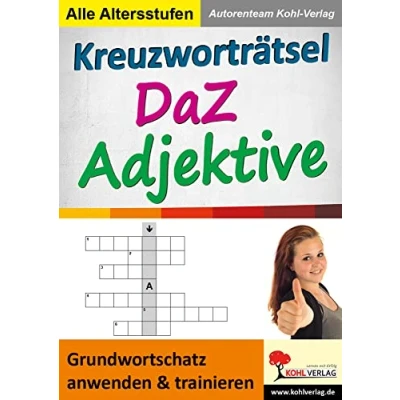 Abbildung von Kreuzworträtsel DaZ Adjektive: Grundwortschatz anwenden und trainieren