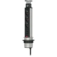 Abbildung von Brennenstuhl Tower Power USB Charger Tischsteckdosenleiste Steckdosenleiste, versenkbar, mit USB, Schalter, erhöhter Berührungsschutz