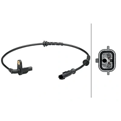 Abbildung von HELLA 6PU 012 679 101 ABS Sensor Hinterachse Hallsensor 2 510 DACIA: Duster SUV