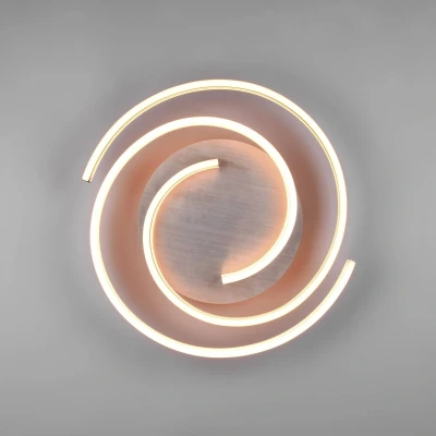 Abbildung von TRIO Leuchten LED Deckenleuchte CAYA, 1 flammig, Ø 50 cm, Aluminium, Anpassung der Farbtemperatur, Dimmfunktion, fest integriert, Neutralweiß, Warmweiß, Deckenlampe