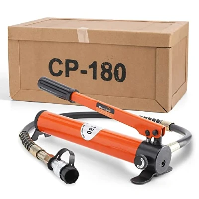 Abbildung von CP 180 Manuelle Hydraulikpumpe Handpumpen Schlauchkupplung für 10T/20T Hydraulikzylinder Hydraulikrohrbiegern ?lspeicherkapazit?t: 400 cc Kompakt und Leicht Bonvoisin
