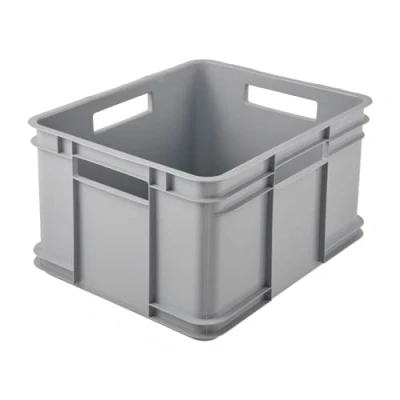 Abbildung von keeeper Transportbox mit Tragegriffen, Euro Box XL, 28 l, 43 x 35 24 cm, Bruno Eco Line, Grau (Eco Stone Grey)