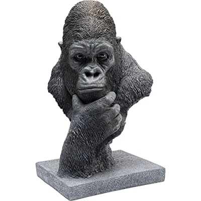 Abbildung von Kare Design Deko Objekt Thinking Gorilla Head, Accessoire, Tierfigur, handgearbeitet, AFFE, Artikelhöhe 49cm