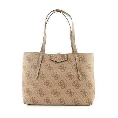 Abbildung von Guess ECO Brenton Shopping Bag, Damen, Größe: One Size, Dark beige