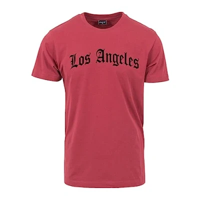 Abbildung von Mister Tee LOS Angeles Wording Tshirt print, Herren, Größe: XS, Ruby