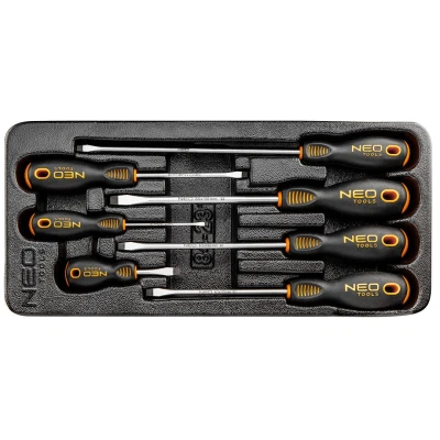 Abbildung von NEO TOOLS 84 231 Werkzeugmodul 7 3x75 mm, 5.5x100 5.5x200 6.5x38 6.5x125 6.5x150 8x150 mm Werkzeugstahl Schlitz magnetisch