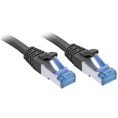 Abbildung von LINDY 47413 1.5m Cat.6A S/FTP TPE Netzwerkkabel, schwarz