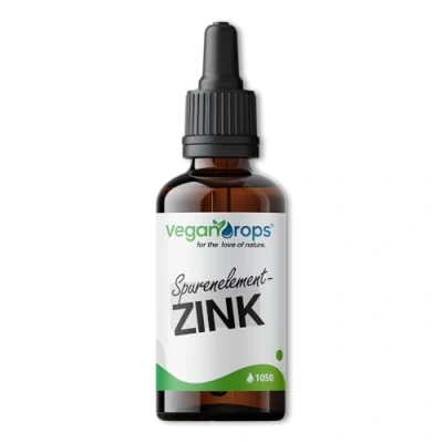 Abbildung von Vegan Drops® Zink Tropfen Premium: Sulfat 15mg pro Tagesdosis 1050 Tropfen, 210 Tage Reichweite vegan, ohne Alkohol &amp; in Deutschland produziert