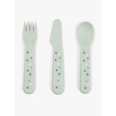 Abbildung von Done By Deer Foodie Besteck Happy Dots, Grün
