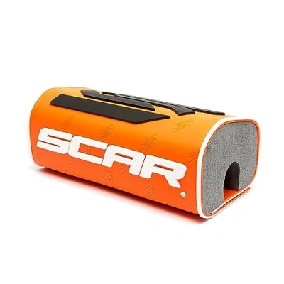 Abbildung von SCAR Lenkerpolster Lenker ohne Mittelstrebe moto cross quad dirt bike Enduro Orange fluo