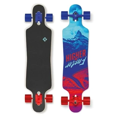 Abbildung von Streetsurfing Street Surfing Longboard Freeride Curve 39, &quot;Higher Faster, 500261, Mehrfarbig, M