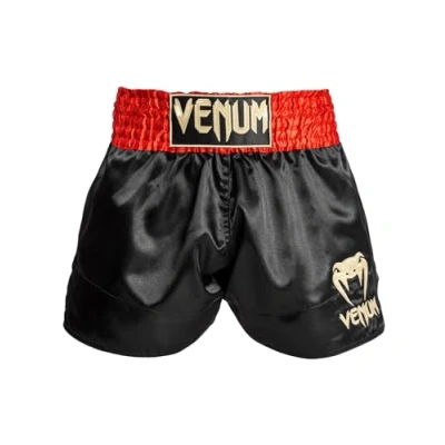 Abbildung von Venum Unisex Classic Shorts, Rot/Schwarz/Gold, M
