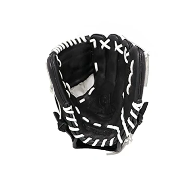 Abbildung von GL 110 REG. 11&#039;&#039;. Leder Baseballhandschuh. Schwarz (für Rechtshänder Wurf)