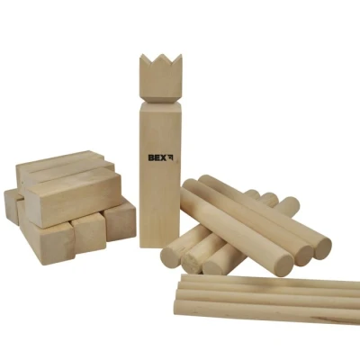 Abbildung von Kubb Wikingerschach Birkenholz BEX Basic