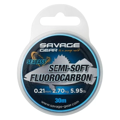Abbildung von Savage Gear Semi Soft Fluorocarbon Seabass 30m 0,25mm 3,66kg