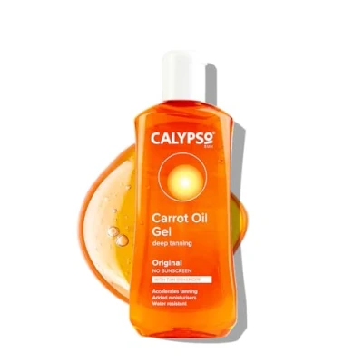 Abbildung von Calypso Karottenöl Bräunungsgel optimiert die natürliche Bräune, zusätzliche Feuchtigkeitspflege, 200 ml