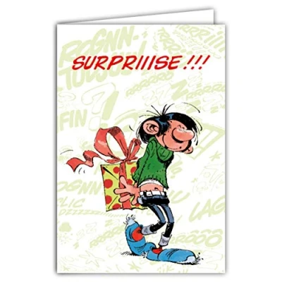 Abbildung von Gaston Lagaffe Geburtstagskarte Überraschung GLCT 0203