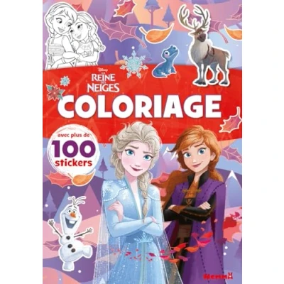Abbildung von Disney La Reine des Neiges Coloriage Avec plus de 100 stickers (Elsa et Anna bras croisés)