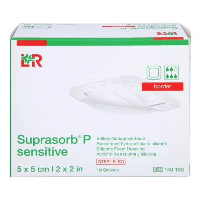 Abbildung von Suprasorb P sensitive Pu schaumv.border 5x5cm