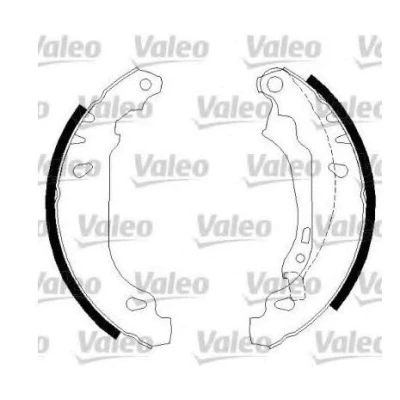 Abbildung von VALEO 562650 Bremsbacken Hinterachse 180mm 32mm ohne Radbremszylinder PEUGEOT: 206 Schrägheck, 206+ Schrägheck