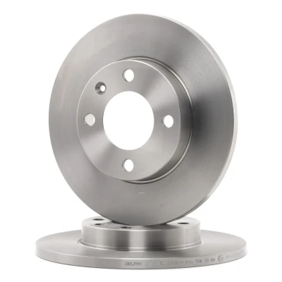 Abbildung von DELPHI BG2116 Bremsscheibe 239 12 4 voll geölt unbehandelt ohne Radlager, ABS Sensorring VOLKSWAGEN: GOLF 3 Cabrio, 3, 2