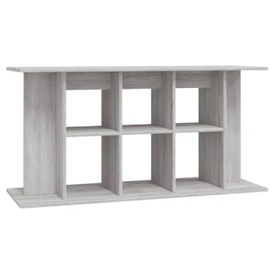 Abbildung von vidaXL Aquariumständer, Aquarium Unterschrank mit viel Stauraum, Tisch Stabiler Oberplatte, Aquariumschrank Halter, Grau Sonoma Holzwerkstoff