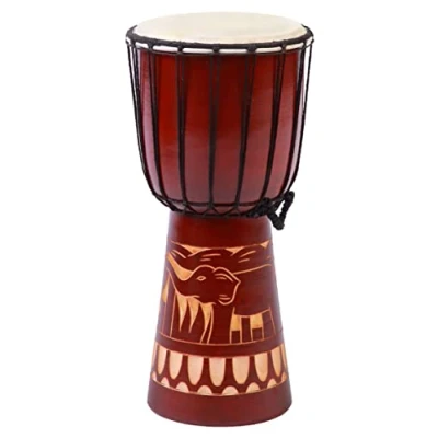 Abbildung von 40cm Djembe Trommel Bongo Elefant Geschnitzt Anfänger Kinder Guter Klang
