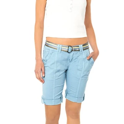 Abbildung von Fresh Made Bermudas Bermuda mit glänzendem Gürtel