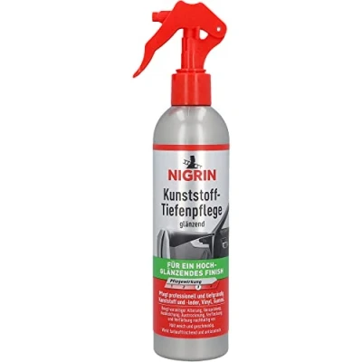 Abbildung von NIGRIN Kunststoff Tiefenpflege, schützt alle Kunststoffe vor vorzeitiger Alterung, glänzend, 300 ml