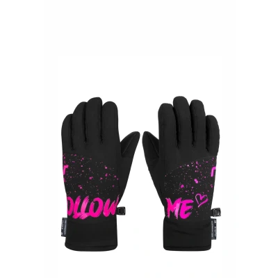 Abbildung von Reusch Finger Beatrix RTEX XT Fingerhandschuh für Kinder, Größe: 6, Black pink glo