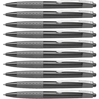 Abbildung von Schneider Loox Druckkugelschreiber, blau, Strichstärke M (10er Set, Schwarz )