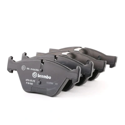 Abbildung von BREMBO P 06 040 Bremsbelagsatz für Verschleißwarnanzeiger vorbereitet mit Kolbenclip ohne Zubehör BMW: 1 Schrägheck, 3 Cabrio, Cabrio