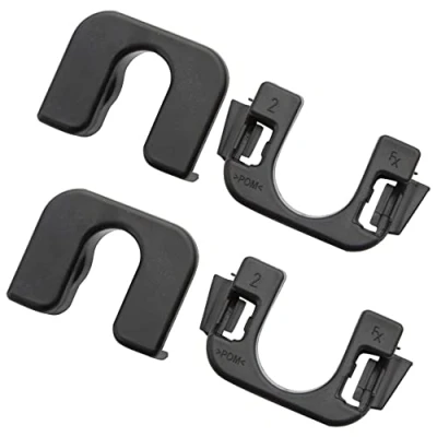 Abbildung von ZEALfix 2 Set Hutablage Clip passend für Focus MK3 015532109E Schwarz Gepäckbefestigung hinten Kompatibel mit F ord Fiesta B Max C C3 DS3 Qashqai J10 1539663 8795EN
