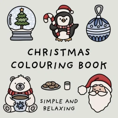 Abbildung von Christmas Colouring Book (Simple and Relaxing Bold Designs for Adults &amp; Children) Books)