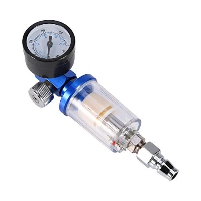 Abbildung von Lackierpistole Luftdruckregler Pneumatische Spritzpistole Messgerät Öl Wasserfalle Filter Separator Tool Druckminderer Luftregler für Sprühpistole