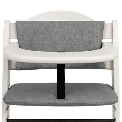 Abbildung von Sitzverkleinerer für Hochstuhl Baby Sitzkissen Stuhl 2 teilig Kinder Sitzauflage Hauck und Stokke Kinderhochstuhl High Chair Cover Treppenhochstuhl Babystuhl Grau