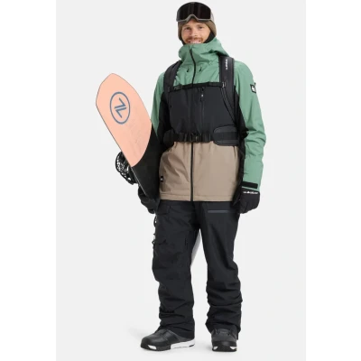 Abbildung von Quiksilver Sycamore 20K Funktionelle Snowboardjacke, Herren, Größe: XXL, Green grey black