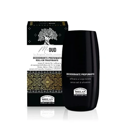 Abbildung von Helan, M Oud Duft Roll On, atmungsaktiv, für empfindliche Haut, Zimt Extrakt und ätherische Öle, 50 ml