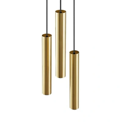 Abbildung von Lindby Hängeleuchte Joffrey, Ø 24 cm, messing, 3 flg., GU10
