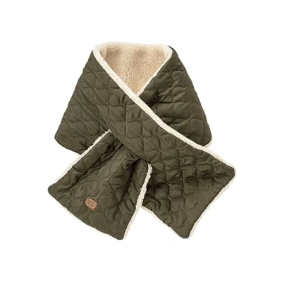 Abbildung von camel active Damen Gesteppter Schal mit Teddybesatz Khaki womenswear OS