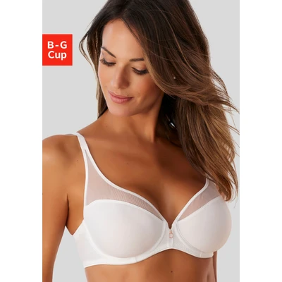 Abbildung von Lascana Schalen Bügel BH, Damen, Größe: 100E, Creme