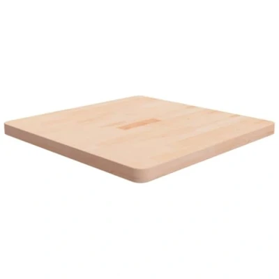 Abbildung von vidaXL Tischplatte Quadratisch Massivholzplatte Eichenplatte Holzplatte Platte Ersatztischplatte für Esstisch 70x70x4cm Eichenholz Unbehandelt