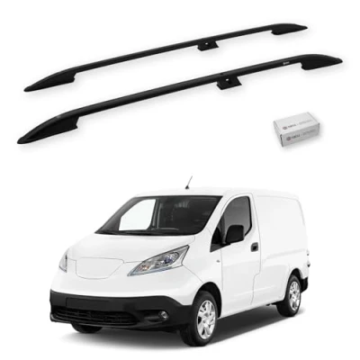 Abbildung von TURTLE kompatibel mit Nissan Nv200 2009 2024 Crown Dachreling SCHWARZ