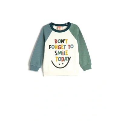 Abbildung von Koton Babyboy Sweatshirt Brushed Interior Crew Neck Printed Cotton